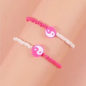 Ying & yang ankle bracelets